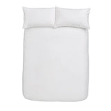 Bianca Bedding Luxury 800 Thread Count Cotton Sateen Duvet Cover Set with Pillowcases White