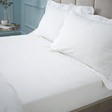 Bianca Fine Linens Bedding 180 Thread Count Egyptian Cotton Fitted Sheet in White