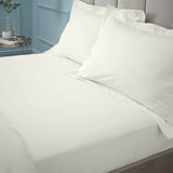 Bianca Fine Linens Bedroom 180 Thread Count Egyptian Cotton Fitted Sheet Cream