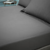 Bianca Fine Linens Bedroom Egyptian Cotton Fitted Sheet Charcoal Grey