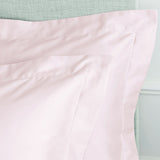 Bianca Fine Linens Cotton Sateen 400 Thread Count Oxford Pillowcase Pair Blush