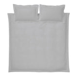 Bianca Fine Linens Cotton Sateen 400 Thread Count Duvet Cover Set Grey