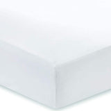 Bianca Fine Linens Cotton Sateen 400 Thread Count Fitted Sheet White