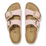 Birkenstock Arizona Big Buckle Nubuck Leather In Soft Pink