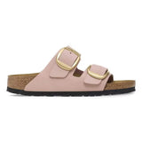 Birkenstock Arizona Big Buckle Nubuck Leather In Soft Pink