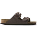 Birkenstock Arizona Birko-Flor Nubuck In Mocha - Regular Fit