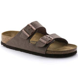 Birkenstock Arizona Birko-Flor Nubuck In Mocha - Regular Fit