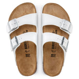 Birkenstock Arizona Birko-Flor In White, Narrow Fit