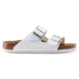 Birkenstock Arizona Birko-Flor In White, Narrow Fit