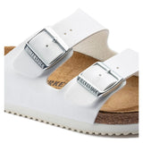 Birkenstock Arizona Birko-Flor In White, Narrow Fit