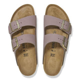 Birkenstock Arizona Nubuck Leather REGULAR In Faded Purple