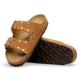 Birkenstock Arizona Rivet Suede Leather In Mink
