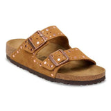 Birkenstock Arizona Rivet Suede Leather In Mink