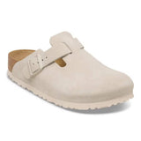 Birkenstock Boston Suede Leather In Oyster