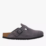 Birkenstock Boston Suede Leather In Velvet grey