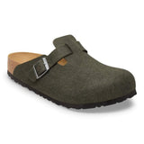 Birkenstock Boston Wool Felt In Thyme (Regular Fit)