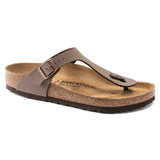 Birkenstock Gizeh Birko-Flor Nubuck In Mocha