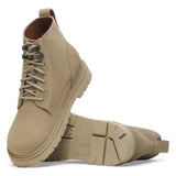 Birkenstock Highwood Lace Mid Women Suede Leather In Taupe