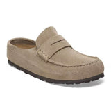 Birkenstock Naples Wrapped Suede In Taupe