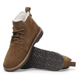 Birkenstock Uppsala Mid Shearling Suede Leather In Dark Tea
