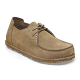 Birkenstock Utti Lace Suede Leather In Gray Taupe