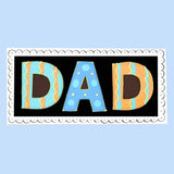 Biscuiteers DAD Letterbox Biscuits