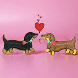 Sausage Dogs In Love Letterbox Biscuits
