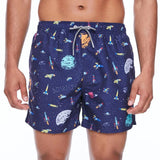 Boardies Mid Length Swim Shorts Rockets