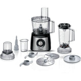 Bosch Food processor MultiTalent 3 800W in Black Brushed stainless steel