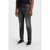 BOSS Maine Regular-Fit Comfort-Stretch Denim Jeans In Dark Grey