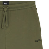 BOSS Cotton-blend Pyjama Shorts With Embroidered Logo in Green