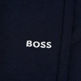 BOSS Cuffed Regular Fit Waffle Pyjama Trousers In Dark Blue