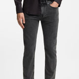 Boss Delaware Grey Slim-Fit Jeans In Stretch Denim