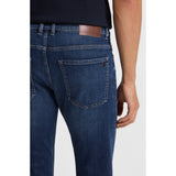BOSS Delaware Slim-Fit Jeans In Blue Comfort-Stretch Denim In Dark Blue