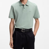 BOSS Italian-Leather Belt With Logo-Engraved Buckle In Black