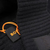 BOSS Knitted Akaio Beanie In Black