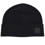 BOSS Knitted Akaio Beanie In Black