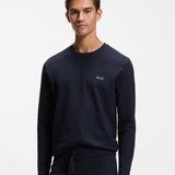 Boss Ottoman Pyjama Dark Blue T-Shirt With Embroidered Logo