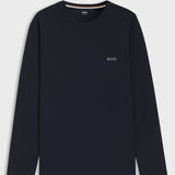 Boss Ottoman Pyjama Dark Blue T-Shirt With Embroidered Logo