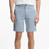 Boss Slim-Fit Shorts In Stretch-Cotton Twill Light Blue