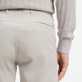 Boss Slim-Fit Shorts In Stretch-Cotton Twill Light Grey