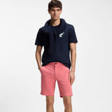 Boss Slim-Fit Shorts In Stretch-Cotton Twill Light Red