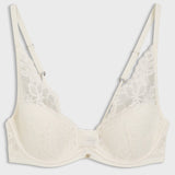 Boss Underwire Bra With Lace Trims White