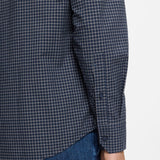 Boss Regular-Fit Shirt In Checked Stretch-Cotton Dobby Blue Patterned