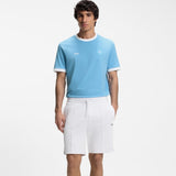 BOSS Stretch-Cotton T-Shirt With Country Flag And Logo Argentina In Blue