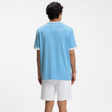 BOSS Stretch-Cotton T-Shirt With Country Flag And Logo Argentina In Blue