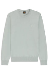 Boss Kanovano Knitted Sweater Regular Fit Silver