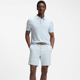 Boss Modern-Fit Shorts In Stretch Cotton Light Blue