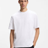 Boss Oversized-Fit T-shirt In Cotton Jersey White
