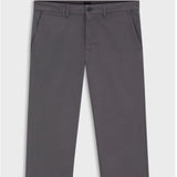 Boss Regular-Fit Chinos In Stretch-Cotton Satin In Dark Grey